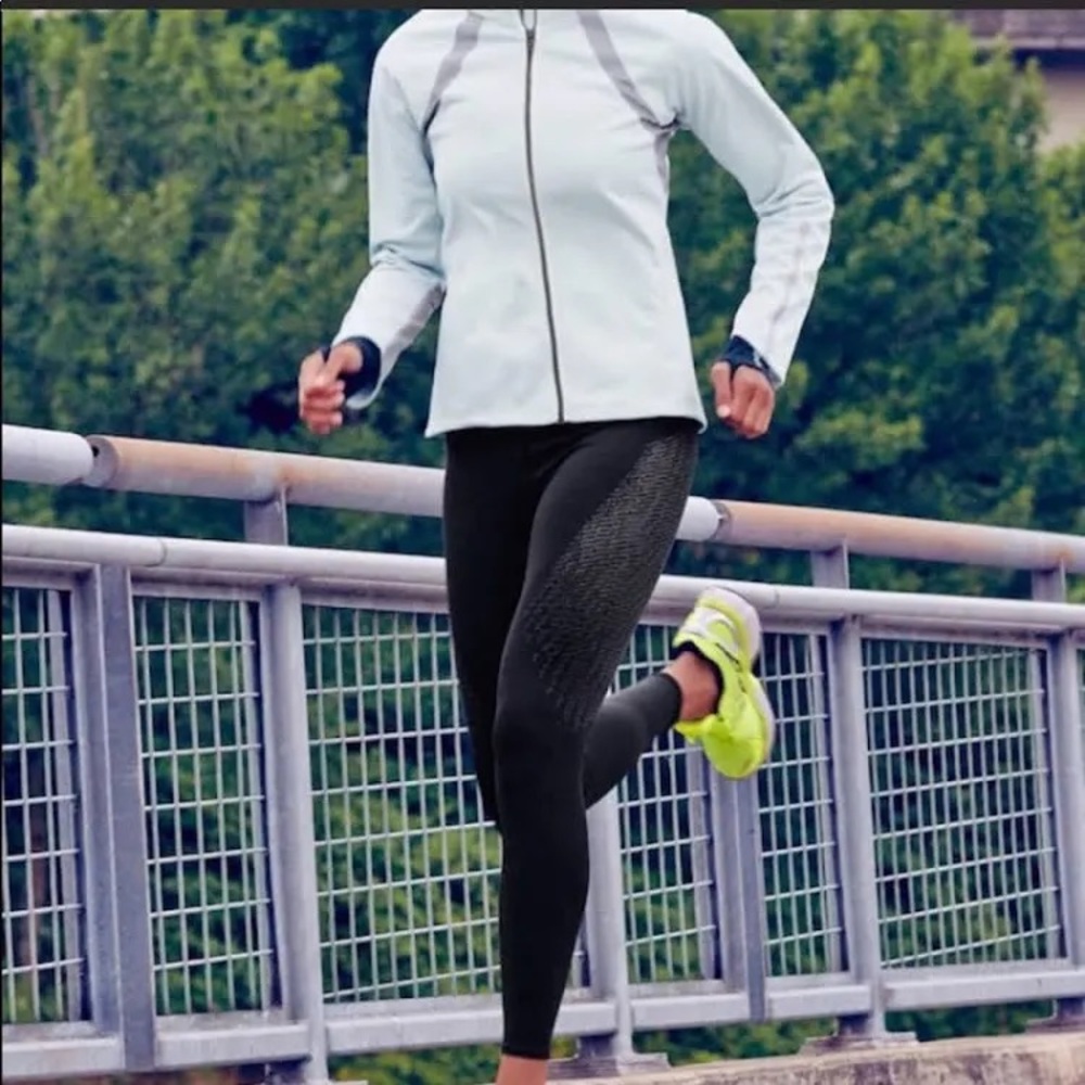 Athleta Full Speed Reflective Silver Running Jacket
